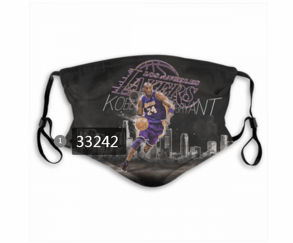 2021 NBA Los Angeles Lakers #24 kobe bryant 33242 Dust mask with filter